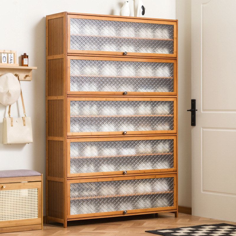 中古室内多层玄关爆款门外门口收纳鞋架海棠家用新款子柜复古鞋柜