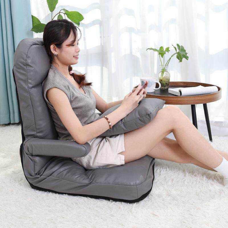 懒人折叠沙发电竞榻榻米座椅扶手飘窗床上躺卧靠背椅坐垫喂奶椅子