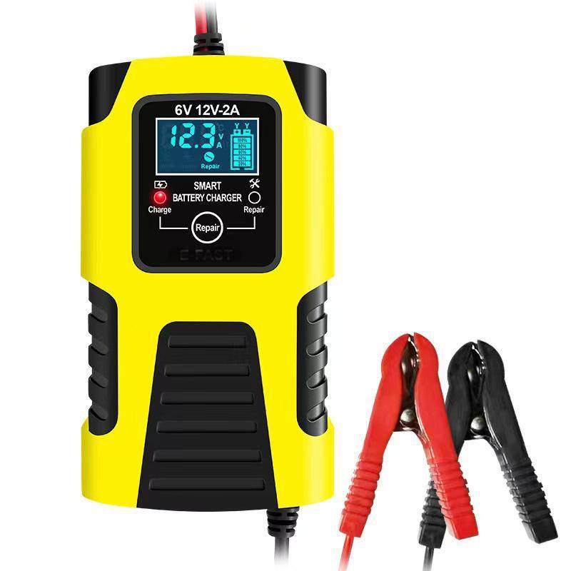 12V6A充电器 汽车电瓶充电器 摩托车电瓶充电器12V智能电瓶充电器