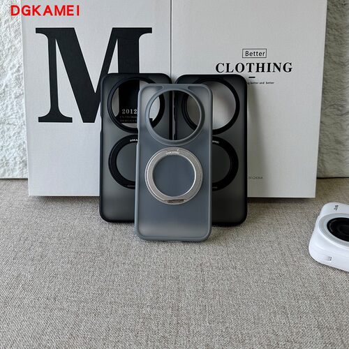 DGKAMEI适用于华为mate80Promax手机壳新款磁吸旋转支架半透明简约磨砂肤感防指纹mate80Pro高级感防摔保护套