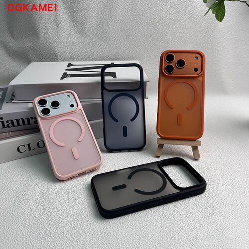 DGKAMEI适用于iPhone17Promax手机壳新款透明简约磨砂肤感防指纹苹果15/16Pro高级感Magsafe磁吸防摔保护套