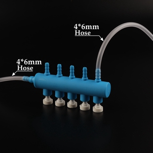 极速2~8Heads 4~j8mm Aquarium Air Pump Hose Splitters Oxygen