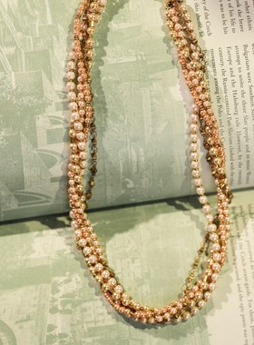 极速【直播间】屿z棠新品珍珠黄铜项链