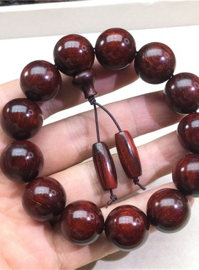 极速印度老料懂货拍 天然小叶B紫檀圆珠手链手串男女款文玩饰品