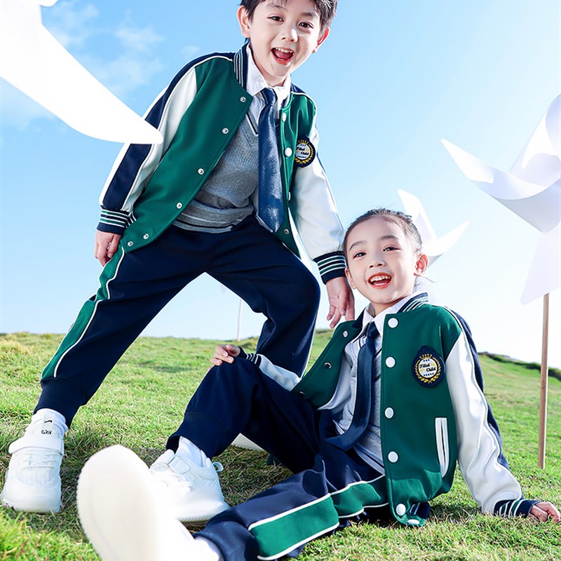 极速小学生校服春秋装儿童学v院风班服运动会套装幼儿园园服春季