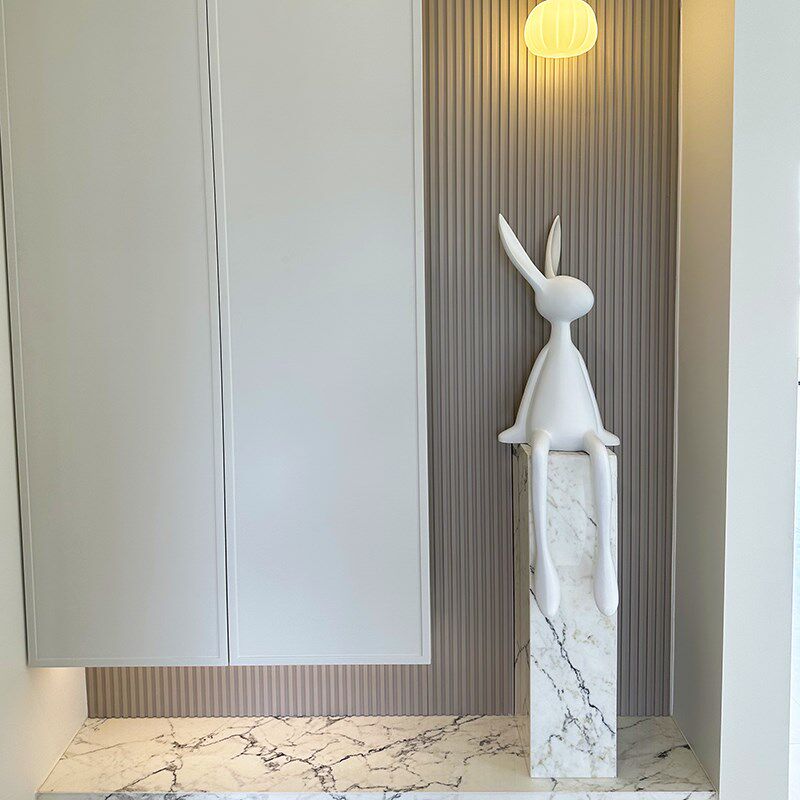 极速坐姿兔子摆件北欧现代客厅沙发电视柜旁入户玄关X室内落地软
