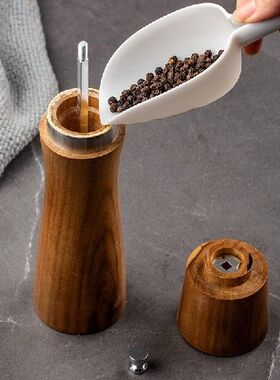 极速8 Inch Wood Salt and Pepper Grinders LManual Acacia Salt