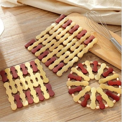 极速[Six packages] home tbamboo insulation pad casserole pad
