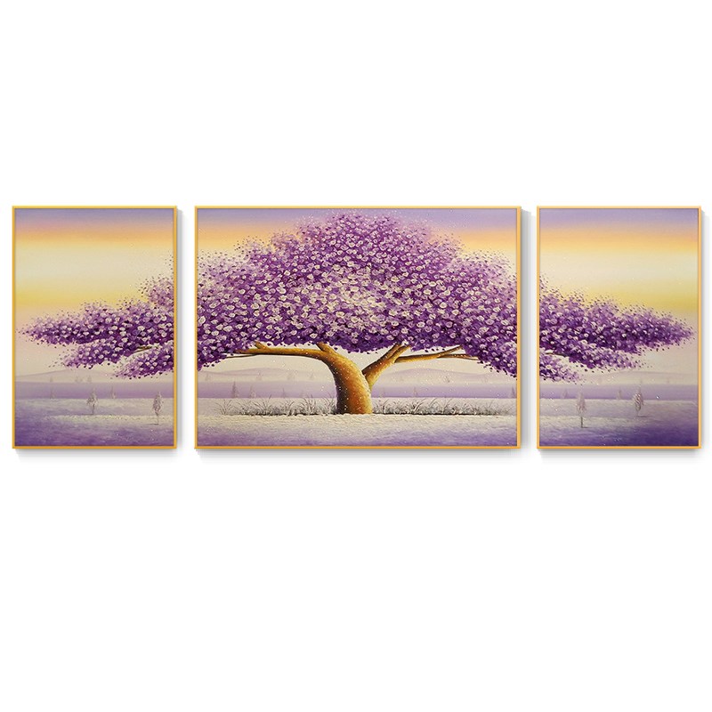 diy数字油画爱情树手工自己画油彩画手绘填充填色丙烯客厅装饰画图片