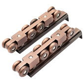 移门轨道金属吊轮推拉门导轨吊轨滑轮实木门滑轮玻璃推拉门吊轨