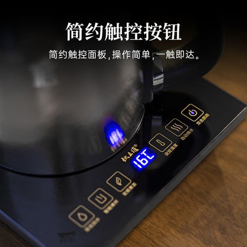 钛立维纯钛自动上水壶烧水壶冰花家用全自动茶壶电热煮茶保温一体