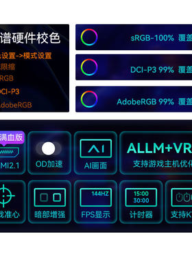 IC显示器32英寸4K144Hz电脑miniled液晶显示屏1152分区X329U
