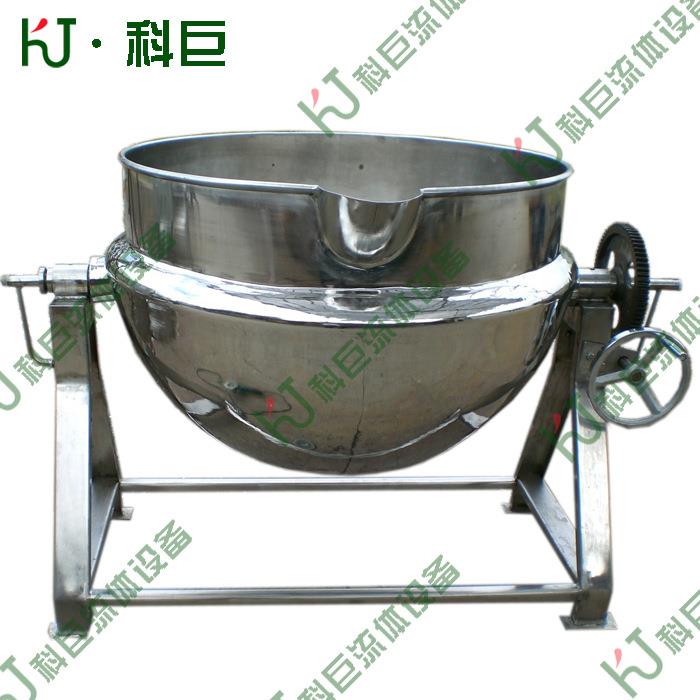 200L不锈钢可倾式蒸汽不带搅拌夹层锅高温煮汤锅漂汤锅