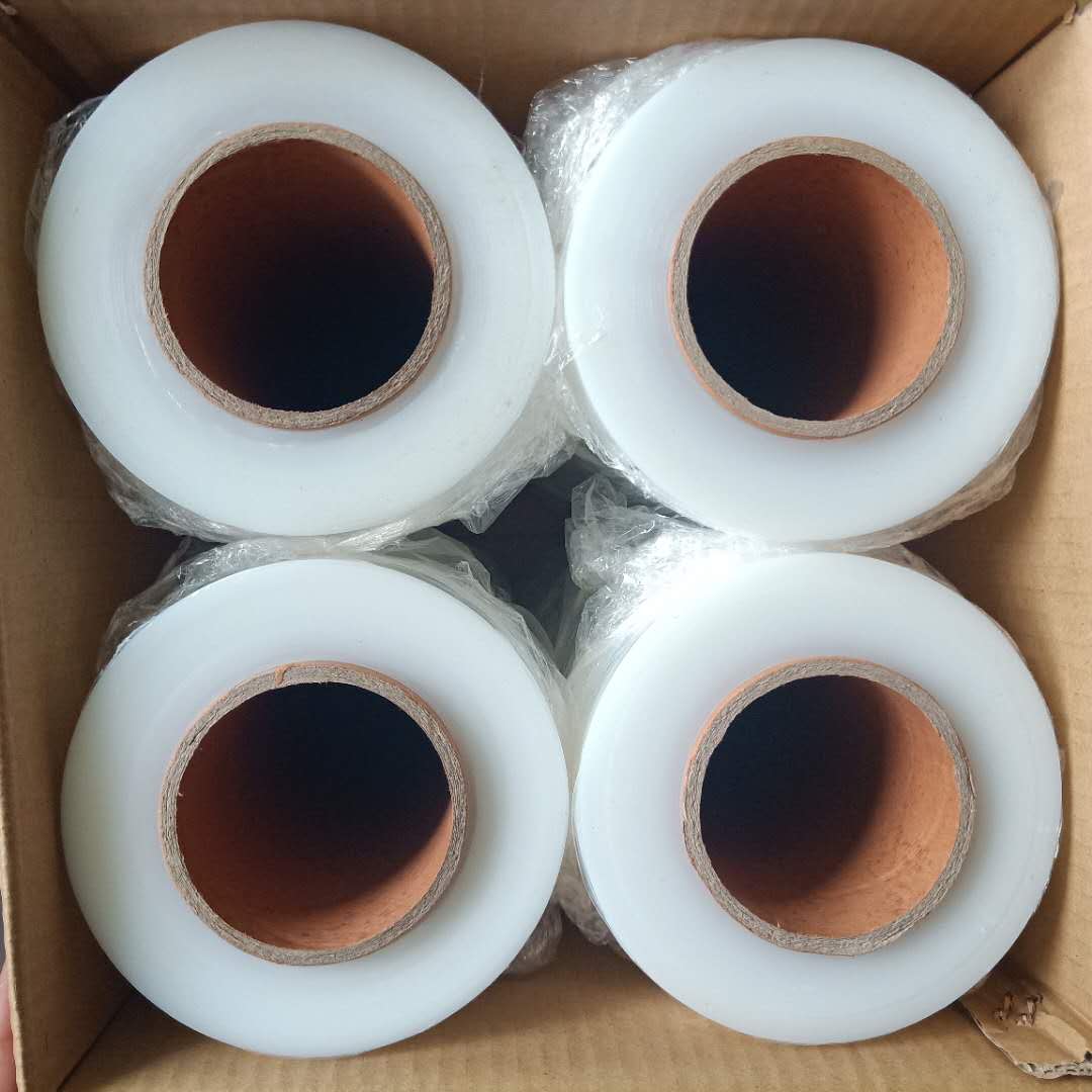 50cm大卷打包膜缠绕膜PE拉伸膜透明工业保鲜膜包装膜保护塑料薄膜