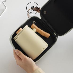 旅行茶具套装 便携式 一壶四杯户外露营旅游喝茶泡茶陶瓷快客杯定制