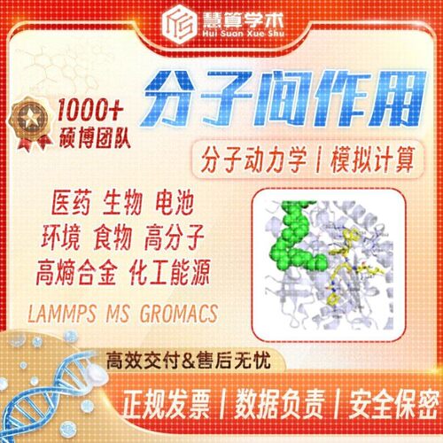 分子间作用力丨MD模拟 Lammps/Gromacs/MS/Amber 分子动力学计算
