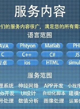 Python程序Matlab代做图像处理通信仿真神经网络深度机器学习算法