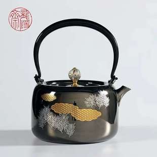 龙隐斋不锈钢烧水壶家用大容量煮茶壶电陶炉煮茶器煮茶炉一件代发