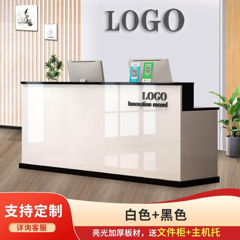 可吧台收银台店铺小型服装店便利店商用柜台桌公司前台接待台