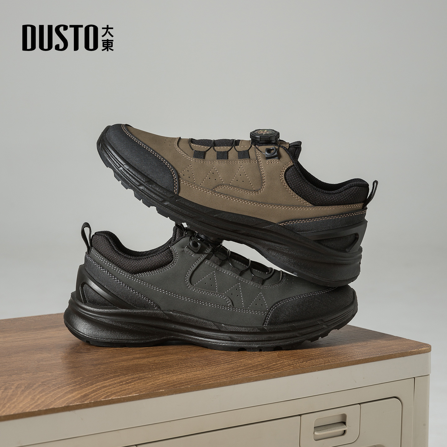 大东官方鞋子厚底男鞋2025新款秋冬男士潮流休闲鞋轻便软底运动鞋