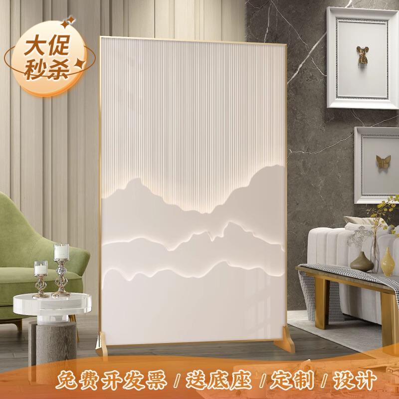 铝合金屏风大堂酒店座屏包厢办公客厅遮挡民宿玄关隔断移动折屏