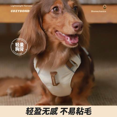 COZYBOND轻量狗狗胸背带 背心式遛狗牵引绳衣服薄中小型犬防爆冲