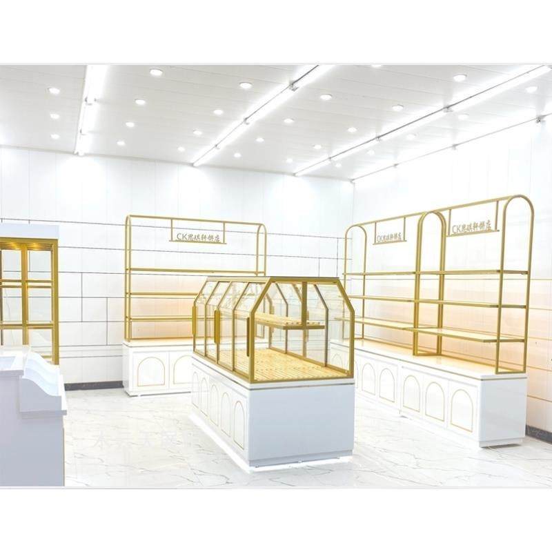 面包展示柜面包柜蛋糕店糕点中岛柜货架炒货柜模型烘焙房边柜展柜