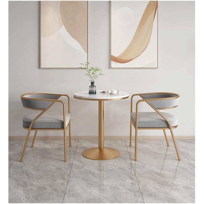 北欧简约休闲 咖啡厅甜品奶茶店西餐厅桌椅组合洽谈接待网红餐椅