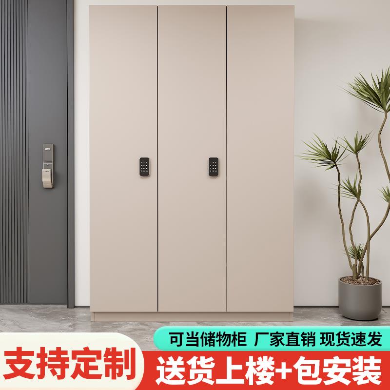 带锁鞋柜家用门口室外楼道外走廊电梯防盗加高智能电子密码锁定制