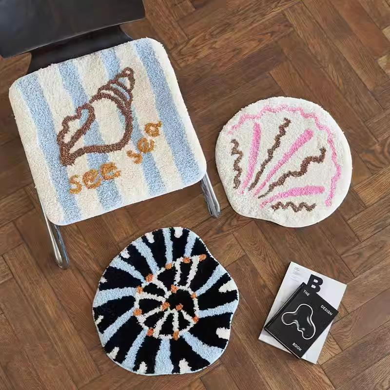 防滑簇绒椅垫 办公室久坐屁屁坐垫 冬季学生防凉座垫异形垫