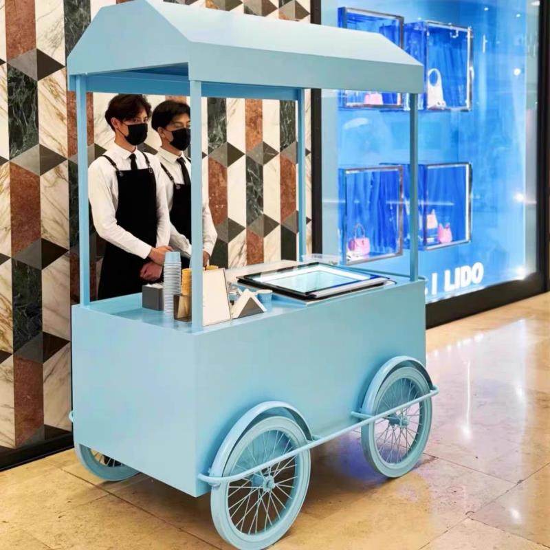 网红户外夜市流动摆摊车专用冰淇淋手推车集市可移动小吃车花餐车,商业/办公家具,餐车/摆摊车/小吃车,淘宝优惠券,粉丝福利购,淘宝优惠卷