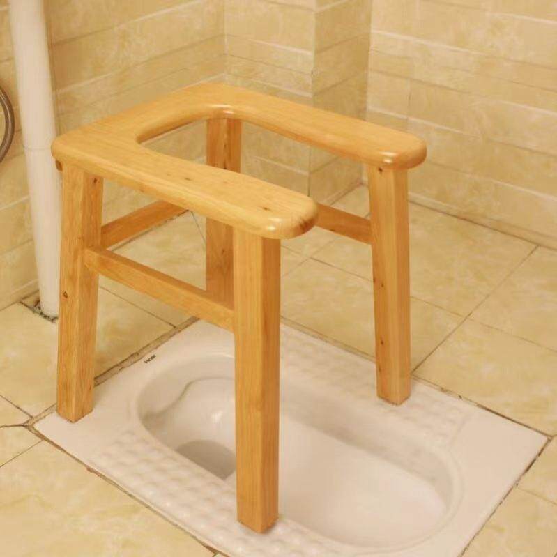 厕所坐便椅坐着上厕所的凳子木质老年人家用移动马桶孕妇坐蹲便器