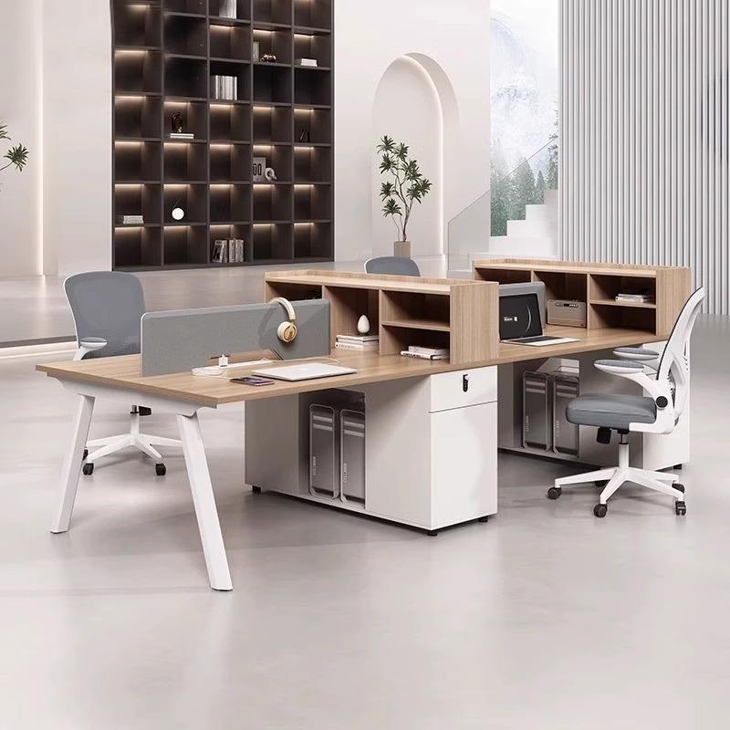 职员桌办公桌椅组合简约现代六人位卡座4人位办公室办公桌员工位