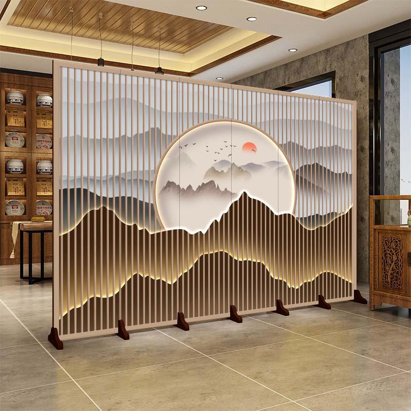 入户屏风隔断客厅房间办公室折叠移动挡板家用酒店美容院会所遮挡