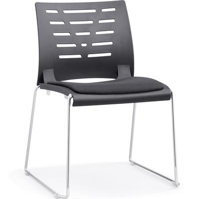 简约现代培训椅接待洽谈椅塑料实心钢架椅子培训机构椅公共接待椅