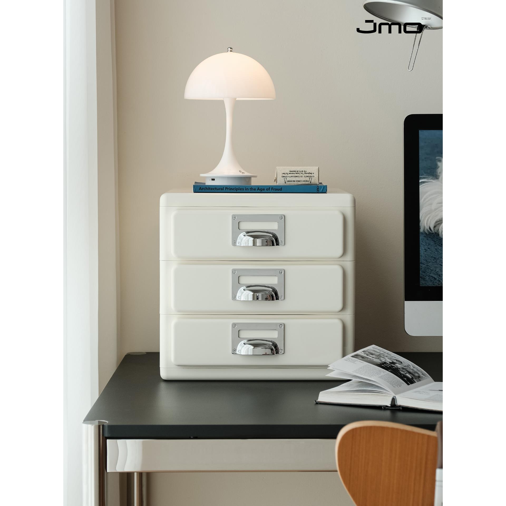 简摩覆古多层抽屉柜设计师桌面办公文件收纳盒创意置物柜收纳柜子