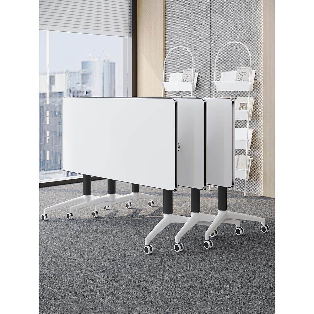 简约现代培训桌椅可移动办公桌可拼接课桌椅会议桌折叠培训桌组合