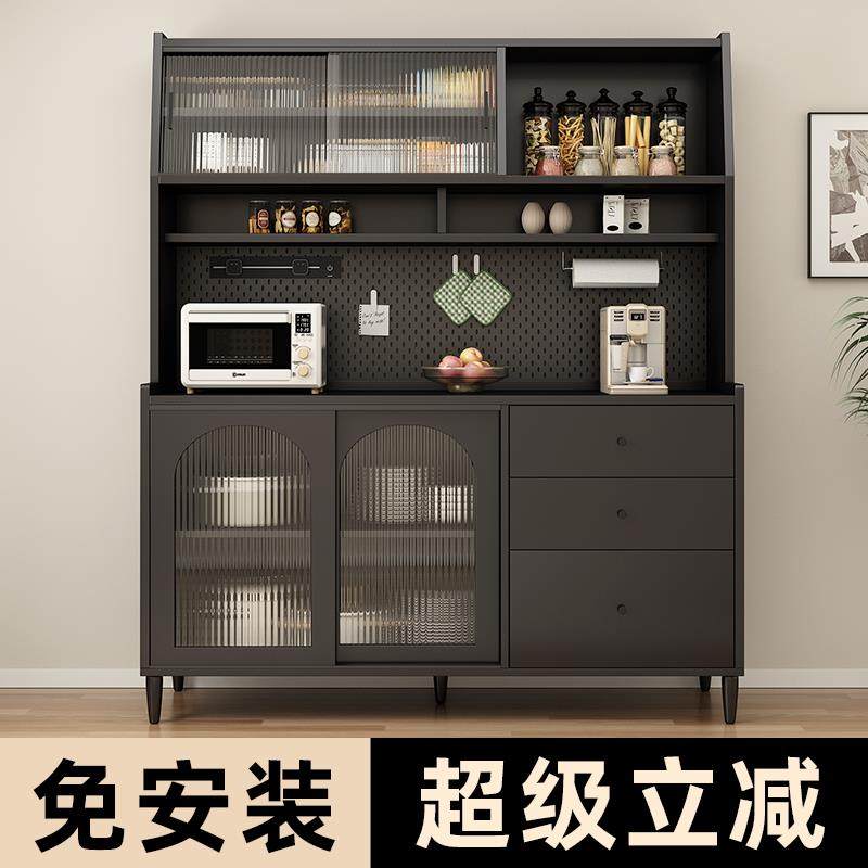 餐边柜包安装靠墙一体储物柜客厅咖啡茶柜水吧台橱柜家用厨房边柜
