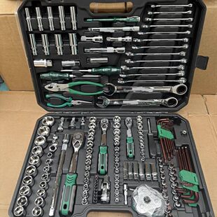 世达工具德国品质151件修车工具套装汽修维修汽车套筒扳手组套棘