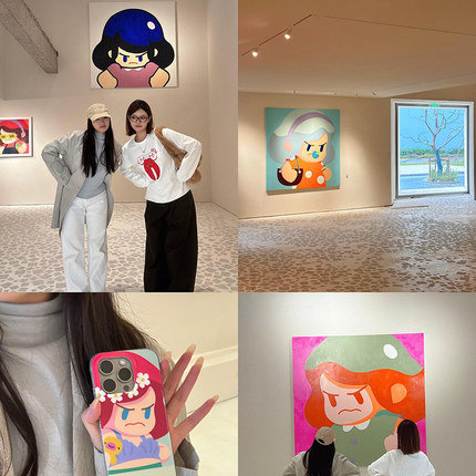 《RageBaby》卡通治愈系卧室儿童房装饰画可爱客厅沙发背景墙挂画