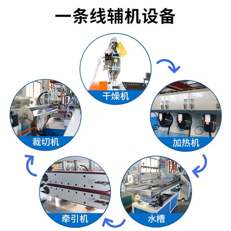 型材生产线 塑料型材挤出机 防静电IC包装管 Pvc塑料管生产厂家