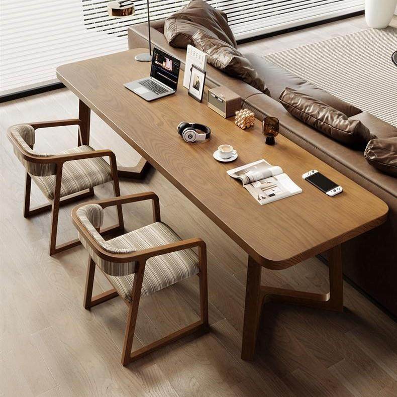 白蜡木靠沙发书桌实木双人电脑桌家用学习桌办公桌写字工作台,住宅家具,电脑桌,淘宝优惠券,粉丝福利购,淘宝优惠卷