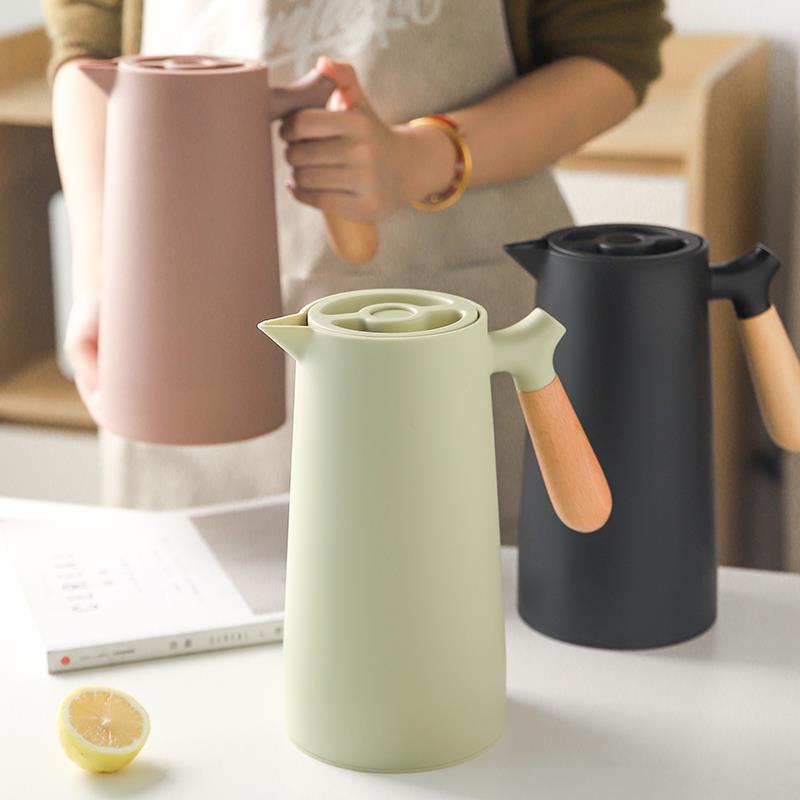 舍里ins玻璃内胆保温壶暖水壶家用小型号1升学生宿舍热水壶保温瓶