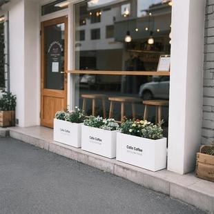 户外不锈钢花箱铁艺定制花槽组合花坛隔断商业街庭院阳台种植箱