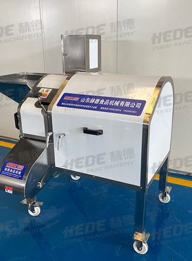 现货供应大姜切丁机 三维瓜果黄姜切粒机 洋葱胡萝卜3mm切丁机