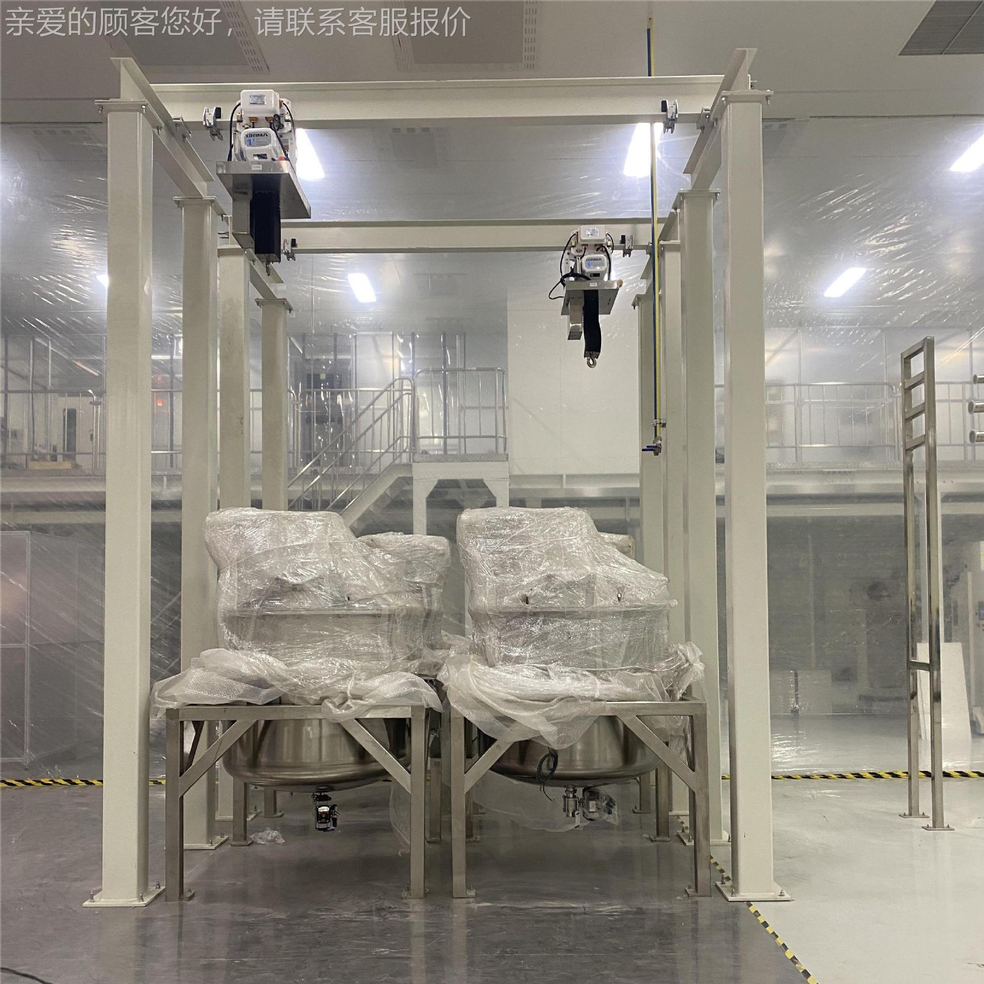 1T2T无尘车间 洁净室电动葫芦 HC-SMS01-01M 轨道风琴罩防护