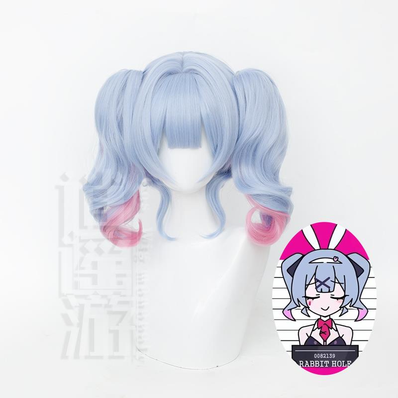 逍遥游 初音未来兔子洞cos假发仿真头皮顶虎口夹双马尾