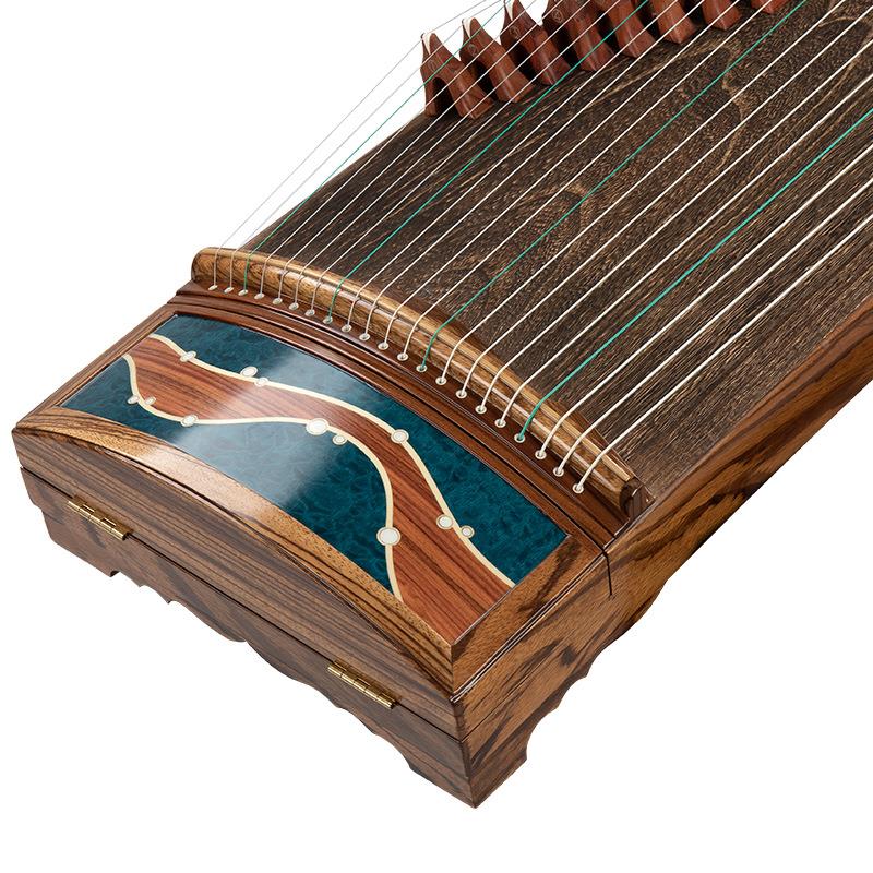 道韵古筝级专实流泉藏业考级演奏檀木彩绘古筝收级乐器儿童木古筝