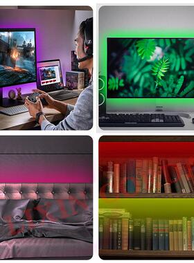 跨境电商爆款TV电视背景灯带TH-021VRGB套装灯条 4键5U4SB 红外控