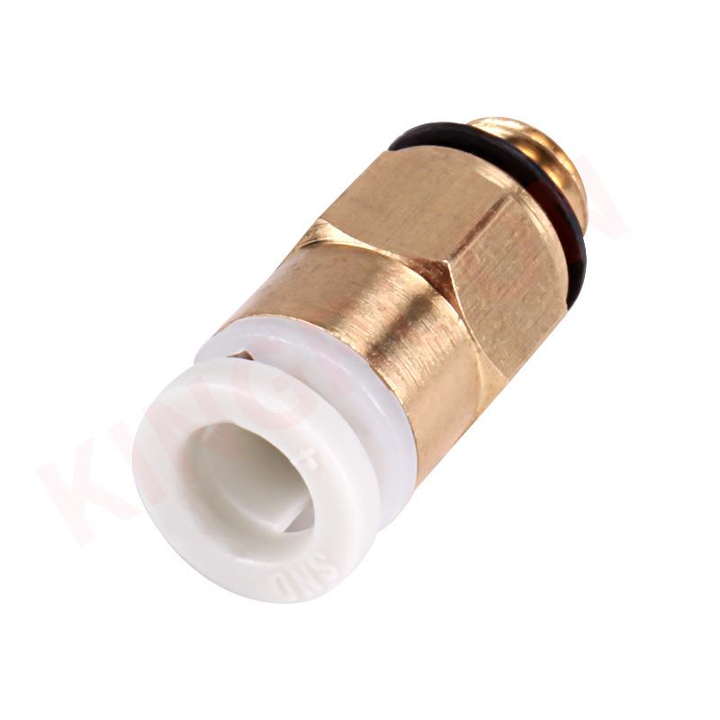 D打印机配件eprap 程机挤出用气动Reprap 接头R 配4*远2mm管子 M6